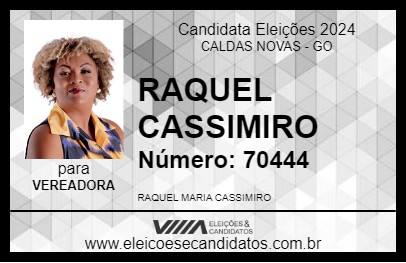 Candidato RAQUEL CASSIMIRO 2024 - CALDAS NOVAS - Eleições