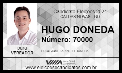 Candidato HUGO DONEDA 2024 - CALDAS NOVAS - Eleições