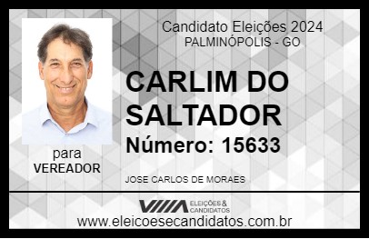 Candidato CARLIM DO SALTADOR 2024 - PALMINÓPOLIS - Eleições