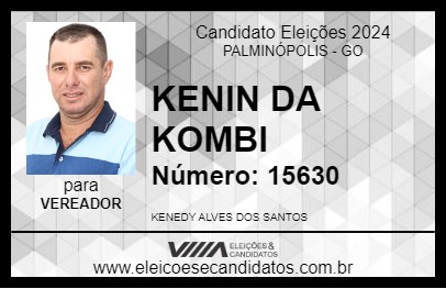 Candidato KENIN DA KOMBI 2024 - PALMINÓPOLIS - Eleições