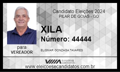 Candidato XILA 2024 - PILAR DE GOIÁS - Eleições