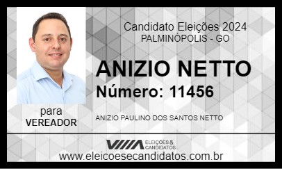 Candidato ANIZIO NETTO 2024 - PALMINÓPOLIS - Eleições