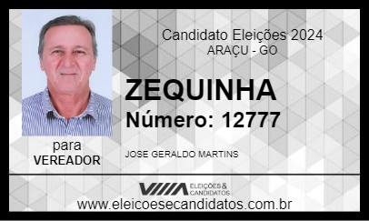 Candidato ZEQUINHA 2024 - ARAÇU - Eleições