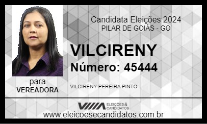 Candidato VILCIRENY 2024 - PILAR DE GOIÁS - Eleições