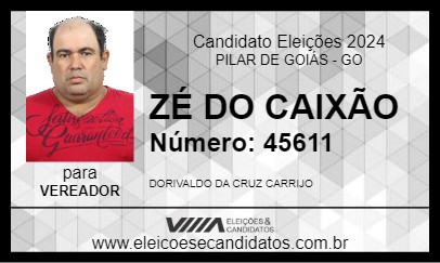 Candidato ZÉ DO CAIXÃO 2024 - PILAR DE GOIÁS - Eleições