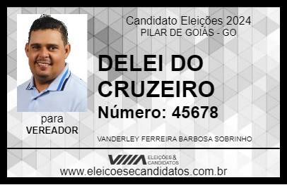 Candidato DELEI DO CRUZEIRO 2024 - PILAR DE GOIÁS - Eleições