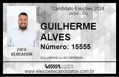 Candidato GUILHERME ALVES 2024 - JATAÍ - Eleições