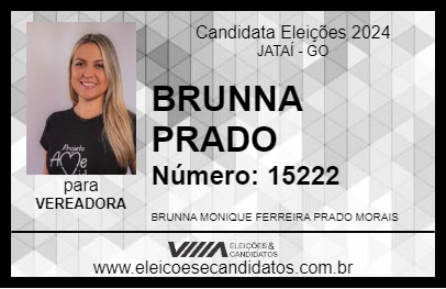 Candidato BRUNNA PRADO 2024 - JATAÍ - Eleições