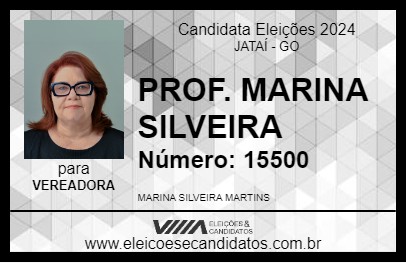 Candidato MARINA SILVEIRA 2024 - JATAÍ - Eleições