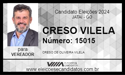 Candidato CRESO VILELA 2024 - JATAÍ - Eleições