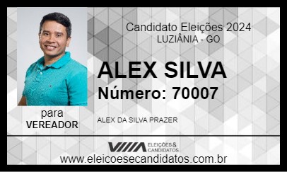 Candidato ALEX SILVA 2024 - LUZIÂNIA - Eleições