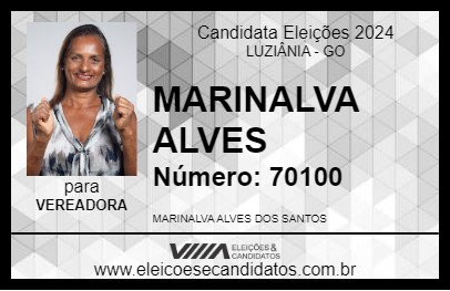 Candidato MARINALVA ALVES 2024 - LUZIÂNIA - Eleições