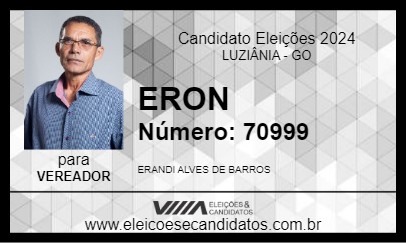 Candidato ERON 2024 - LUZIÂNIA - Eleições