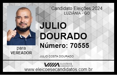 Candidato JULIO DOURADO 2024 - LUZIÂNIA - Eleições