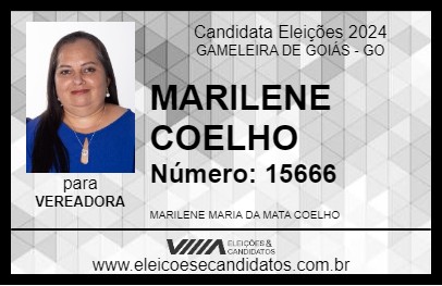 Candidato MARILENE COELHO 2024 - GAMELEIRA DE GOIÁS - Eleições