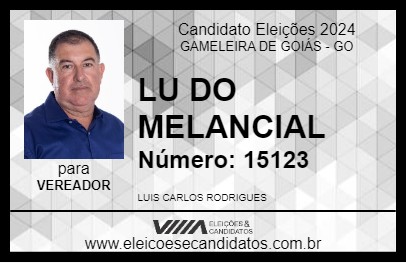 Candidato LU DO MELANCIAL 2024 - GAMELEIRA DE GOIÁS - Eleições