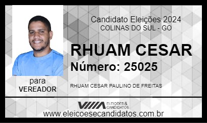 Candidato RHUAM CESAR 2024 - COLINAS DO SUL - Eleições