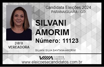 Candidato SILVANI AMORIM 2024 - PARANAIGUARA - Eleições