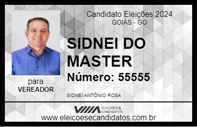 Candidato SIDNEI DO MASTER 2024 - GOIÁS - Eleições