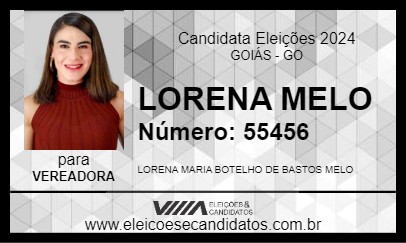 Candidato LORENA MELO 2024 - GOIÁS - Eleições