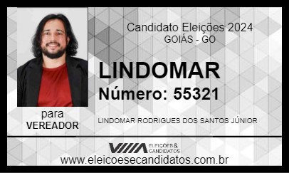 Candidato LINDOMAR 2024 - GOIÁS - Eleições