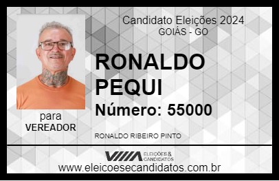 Candidato RONALDO PEQUI 2024 - GOIÁS - Eleições