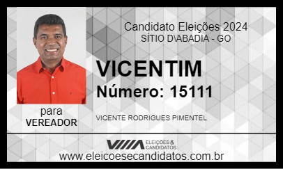 Candidato VICENTIM 2024 - SÍTIO D\ABADIA - Eleições