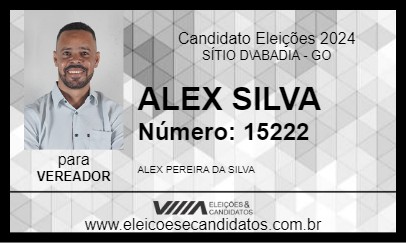 Candidato ALEX SILVA 2024 - SÍTIO D\ABADIA - Eleições