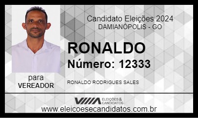 Candidato RONALDO 2024 - DAMIANÓPOLIS - Eleições