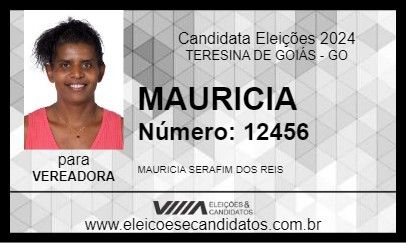 Candidato MAURICIA 2024 - TERESINA DE GOIÁS - Eleições