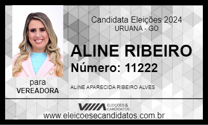 Candidato ALINE RIBEIRO 2024 - URUANA - Eleições