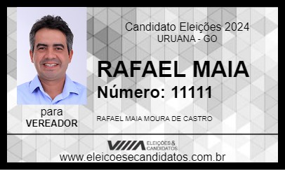 Candidato RAFAEL MAIA 2024 - URUANA - Eleições