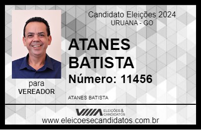 Candidato ATANES BATISTA 2024 - URUANA - Eleições