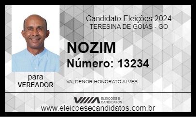 Candidato NOZIM 2024 - TERESINA DE GOIÁS - Eleições