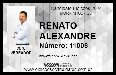 Candidato RENATO ALEXANDRE 2024 - MORRINHOS - Eleições