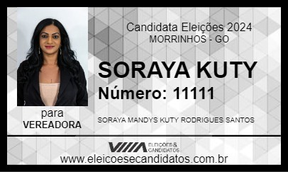 Candidato SORAYA KUTY 2024 - MORRINHOS - Eleições