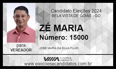 Candidato ZÉ MARIA 2024 - BELA VISTA DE GOIÁS - Eleições