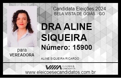 Candidato DRA ALINE SIQUEIRA 2024 - BELA VISTA DE GOIÁS - Eleições