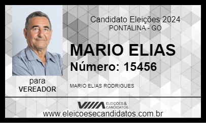 Candidato MARIO ELIAS 2024 - PONTALINA - Eleições