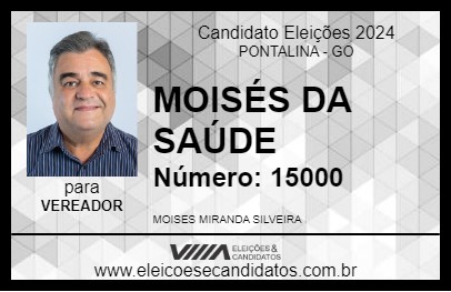 Candidato MOISÉS DA SAÚDE 2024 - PONTALINA - Eleições