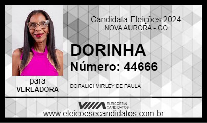 Candidato DORINHA 2024 - NOVA AURORA - Eleições