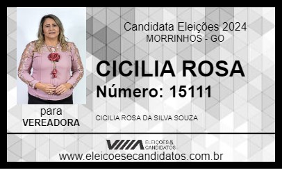 Candidato CICILIA ROSA 2024 - MORRINHOS - Eleições