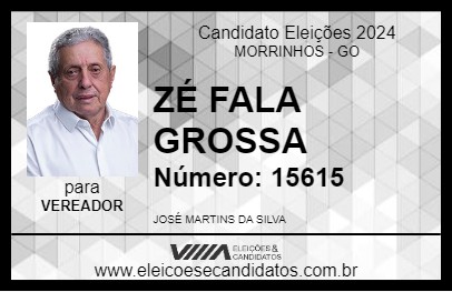 Candidato ZÉ FALA GROSSA 2024 - MORRINHOS - Eleições