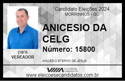 Candidato ANICESIO DA CELG 2024 - MORRINHOS - Eleições