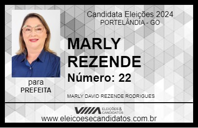 Candidato MARLY REZENDE 2024 - PORTELÂNDIA - Eleições