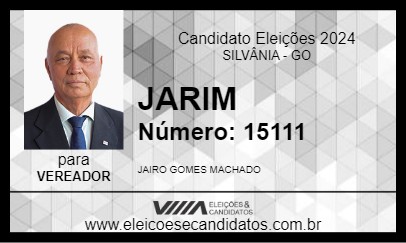 Candidato JARIM 2024 - SILVÂNIA - Eleições