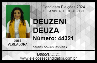 Candidato DEUZENI DEUZA 2024 - BELA VISTA DE GOIÁS - Eleições