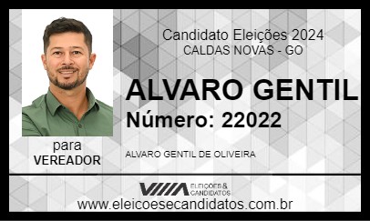 Candidato ALVARO GENTIL 2024 - CALDAS NOVAS - Eleições