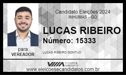 Candidato LUCAS RIBEIRO 2024 - INHUMAS - Eleições