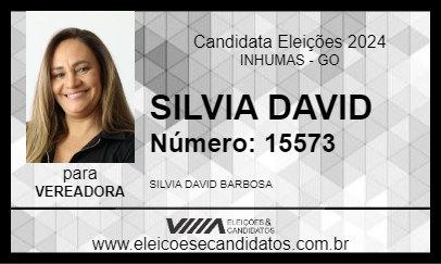 Candidato SILVIA DAVID 2024 - INHUMAS - Eleições